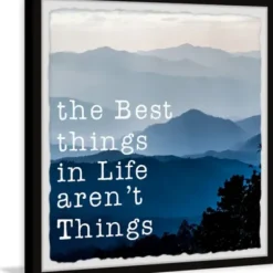 Wall Quotes & Signs-Kirkland's Home Best Things In Life Framed Wall Plaque Blue/White