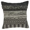 Pillows-Kirkland's Home Bianca Boho Textural Throw Pillow Black/White