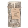Candles-Kirkland's Home Birch Bark Pillar Candle, 6 In. Ivory/Brown