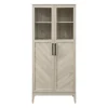 Cabinets & Sideboards-Kirkland's Home Birch Chevron Wooden Storage Cabinet Tan