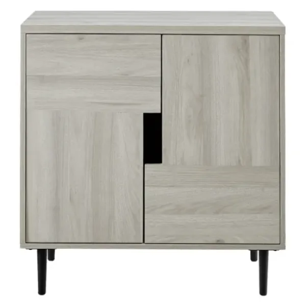 Cabinets & Sideboards-Kirkland's Home Birch Color Pop Geometric Cabinet Tan