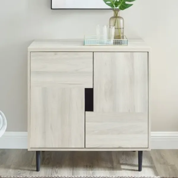 Cabinets & Sideboards-Kirkland's Home Birch Color Pop Geometric Cabinet Tan