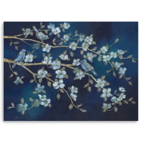 Canvas Art-Kirkland's Home Bird Conference Giclee Canvas Print, 48X36 In. Blue
