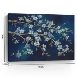 Canvas Art-Kirkland's Home Bird Conference Giclee Canvas Print, 48X36 In. Blue