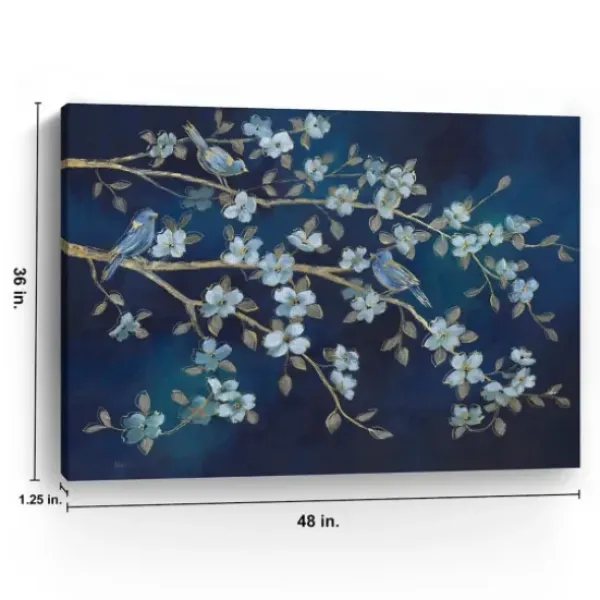 Canvas Art-Kirkland's Home Bird Conference Giclee Canvas Print, 48X36 In. Blue
