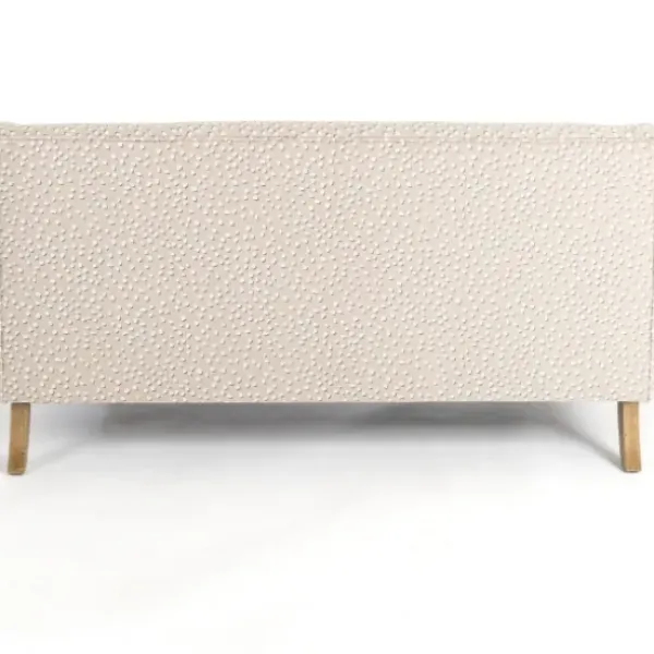 Sofas & Loveseats-Kirkland's Home Bisbee Sand Dotted Loveseat Tan