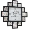 Clocks-Kirkland's Home Black 12 Photo Frame Collage Clock