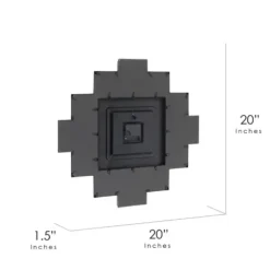 Clocks-Kirkland's Home Black 12 Photo Frame Collage Clock