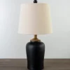 Table Lamps-Kirkland's Home Black And Brown Urn Table Lamp Ivory