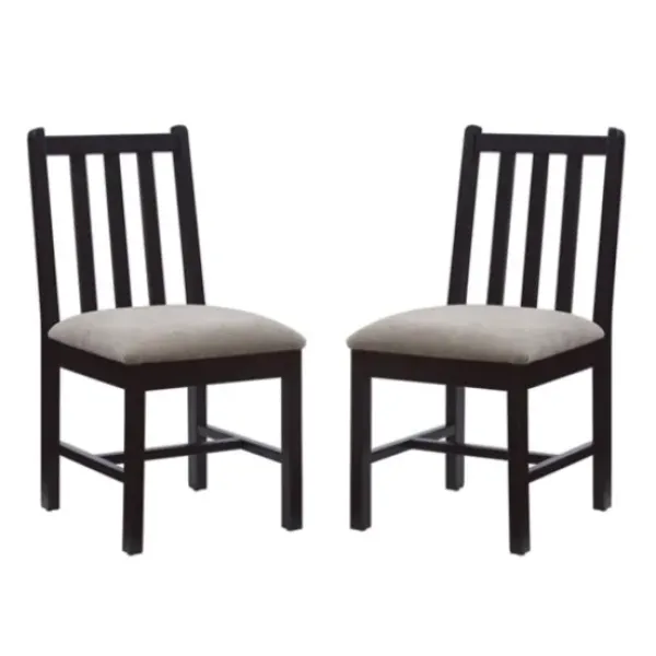 Dining Chairs-Kirkland's Home Black And Classic Dining Chairs, Set Of 2 Gray