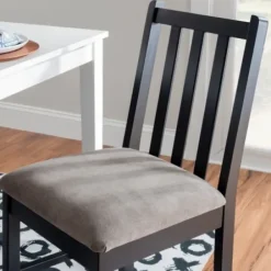 Dining Chairs-Kirkland's Home Black And Classic Dining Chairs, Set Of 2 Gray