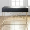 Office Furniture-Kirkland's Home Black And Gold Blake Desk