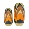 Vases-Kirkland's Home Black And Gold Reverse Cone Vases, Set Of 2 Black/Gold