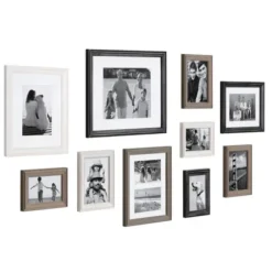Gallery Wall Frames-Kirkland's Home Black And Gray 10-Pc. Gallery Wall Frame Set