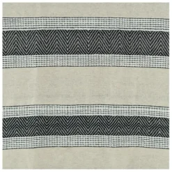 Blankets & Throws-Kirkland's Home Black And Natural Colorblock Chevron Throw Black/Tan
