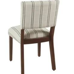 Dining Chairs-Kirkland's Home Black And Striped Dining Chairs, Set Of 2 White