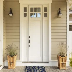 Doormats-Kirkland's Home Black And Tan Angled Welcome Doormat Black/Tan