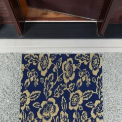 Doormats-Kirkland's Home Black And Tan Angled Welcome Doormat Black/Tan