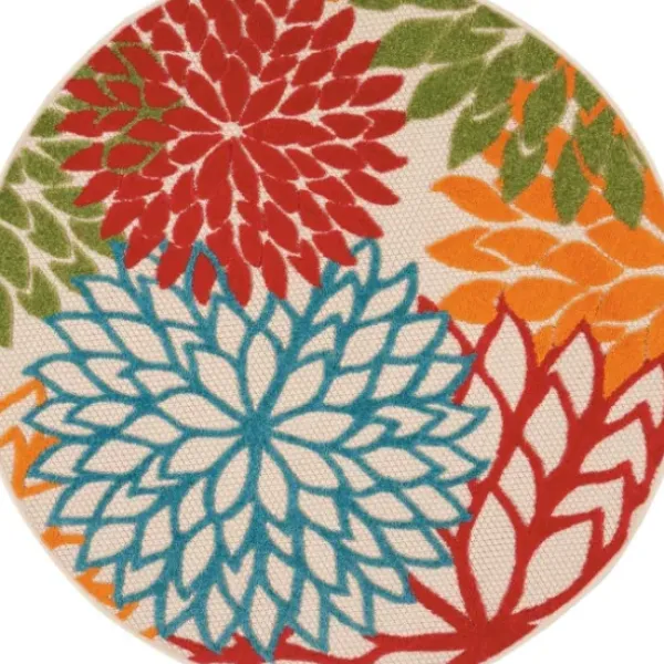 Outdoor Rugs-Kirkland's Home Black And White Aztec Outdoor Area Rug, 4X6 Black/White