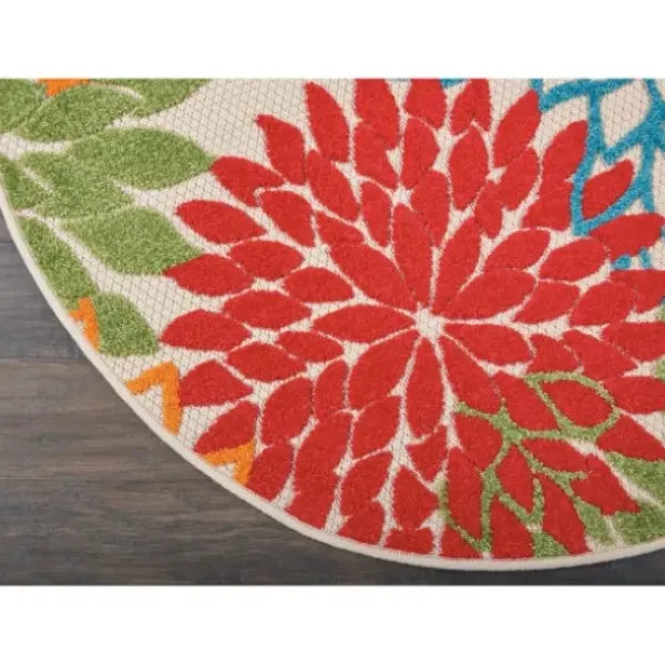 Outdoor Rugs-Kirkland's Home Black And White Aztec Outdoor Area Rug, 4X6 Black/White