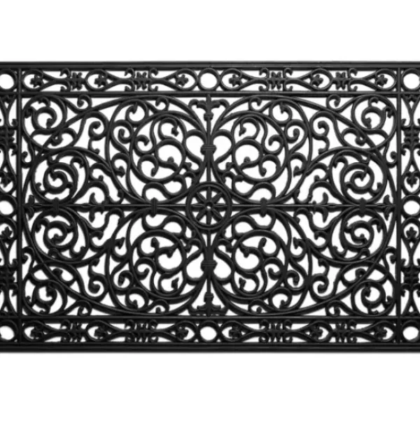 Doormats-Kirkland's Home Black And White Buffalo Check Welcome Doormat Black/White