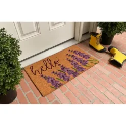 Doormats-Kirkland's Home Black And White Buffalo Check Doormat Black/White/Tan
