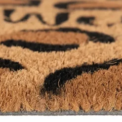 Doormats-Kirkland's Home Black And White Buffalo Check Welcome Mat Black/White