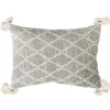Pillows-Kirkland's Home Black And White Diamond Woven Lumbar Pillow White/Black