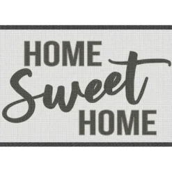 Kitchen & Floor Mats-Kirkland's Home Black And White Home Sweet Home Floor Mat, 24X60 Black/White