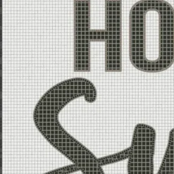 Kitchen & Floor Mats-Kirkland's Home Black And White Home Sweet Home Floor Mat, 24X60 Black/White