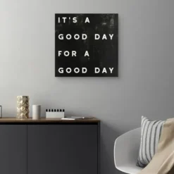 Wall Quotes & Signs-Kirkland's Home Black And White It'S A Good Day Canvas Art Print Black/White