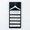 Wall Quotes & Signs-Kirkland's Home Black And White Laundry Hanger Plaque Black/White