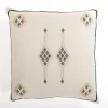 Pillows-Kirkland's Home Black And White Nouree Pillow, 22 In. Black/White