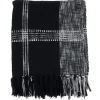 Blankets & Throws-Kirkland's Home Black And White Plaid Fringed Throw Black/White