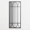 Decorative Mirrors-Kirkland's Home Black Arched Pane Wall Mirror