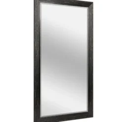Framed Mirrors-Kirkland's Home Black Beaded Frame Beveled Wall Mirror