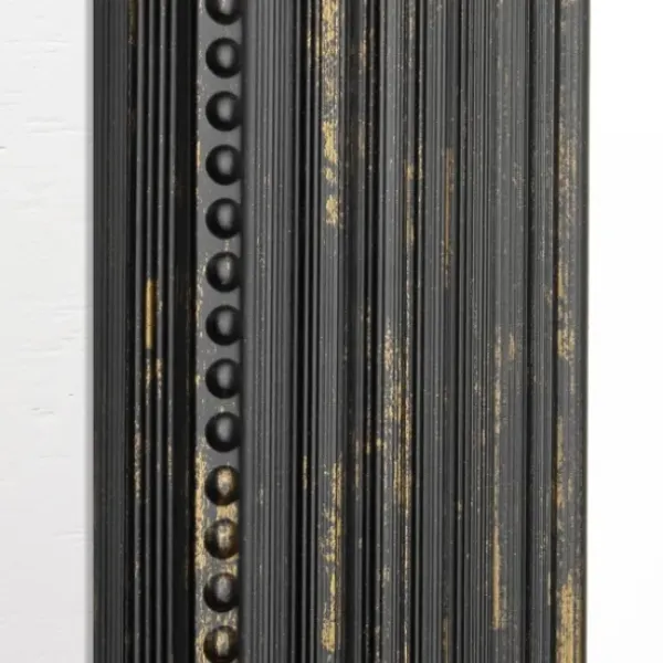 Framed Mirrors-Kirkland's Home Black Beaded Frame Beveled Wall Mirror