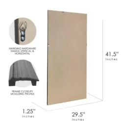 Framed Mirrors-Kirkland's Home Black Beaded Frame Beveled Wall Mirror