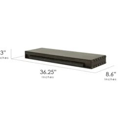 Shelves-Kirkland's Home Black Beaded Wood Large Floating Shelf