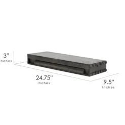 Shelves-Kirkland's Home Black Beaded Wood Small Floating Shelf