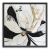 Framed Art-Kirkland's Home Black Bloom Ii Framed Canvas Art Print White/Black/Gold