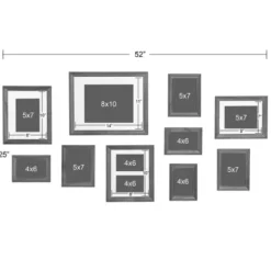 Gallery Wall Frames-Kirkland's Home Black Bordeaux 10-Pc. Gallery Wall Frame Set