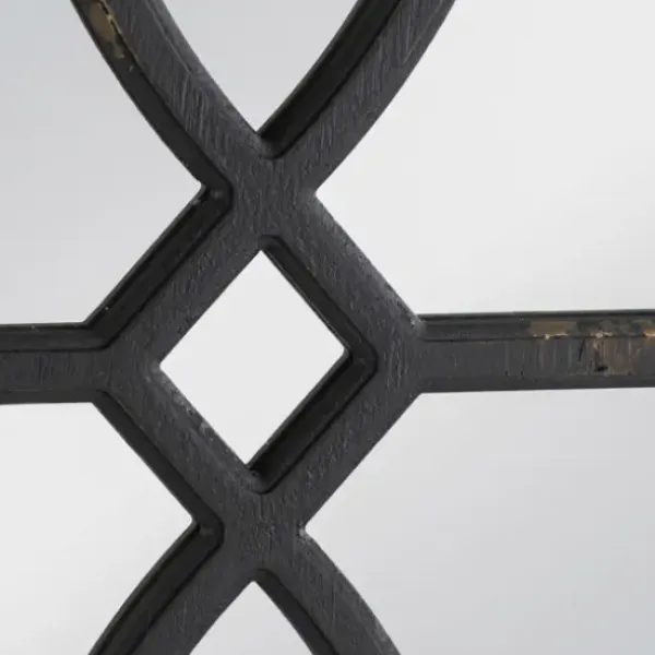 Decorative Mirrors-Kirkland's Home Black Carved Wooden Frame Wall Mirrors, Set Of 2