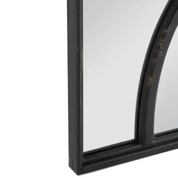 Decorative Mirrors-Kirkland's Home Black Carved Wooden Frame Wall Mirrors, Set Of 2
