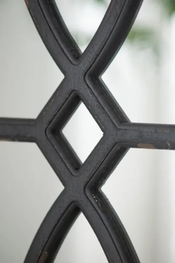 Decorative Mirrors-Kirkland's Home Black Carved Wooden Frame Wall Mirrors, Set Of 2