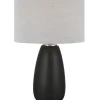 Table Lamps-Kirkland's Home Black Ceramic Gridline Table Lamp Gray