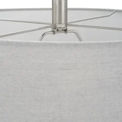 Table Lamps-Kirkland's Home Black Ceramic Gridline Table Lamp Gray