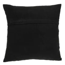 Pillows-Kirkland's Home Black Diamond Cotton Throw Pillow Black/White