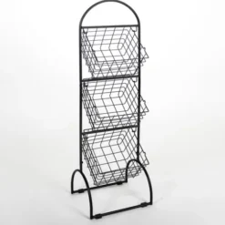Baskets & Boxes-Kirkland's Home Black Dog Show Print Rectangle Pet Basket Black/White