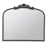 Decorative Mirrors-Kirkland's Home Black Floral Scroll Wall Mirror